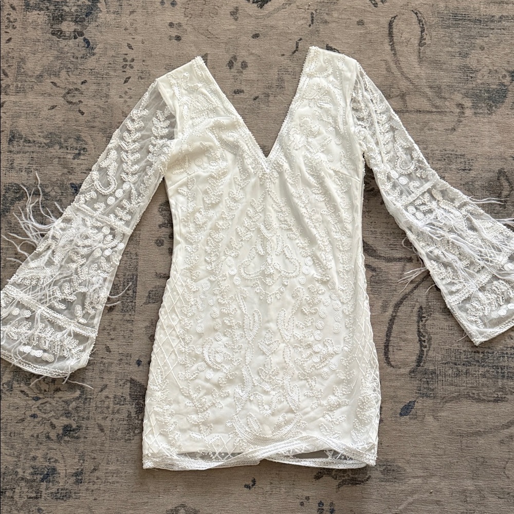 12th Tribe White Lace Dress